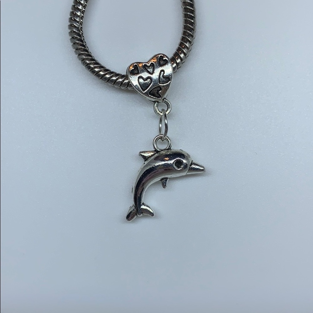 Dolphin European charm pendant